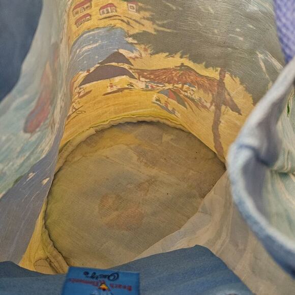 OUNSBY Beach Elements‎ Beach Artsy Backpack Unique Canvas Bag Ocean Blue Sand - Picture 10 of 16